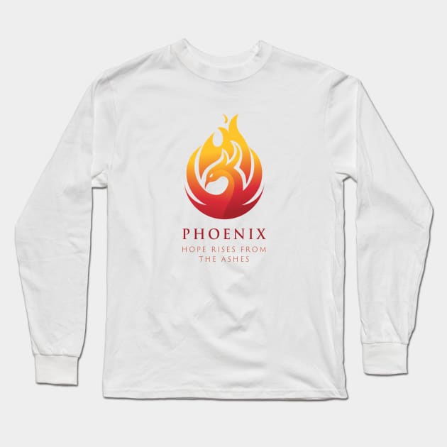 PHOENIX - Hope Rises From The Ashes Long Sleeve T-Shirt by Briansmith84